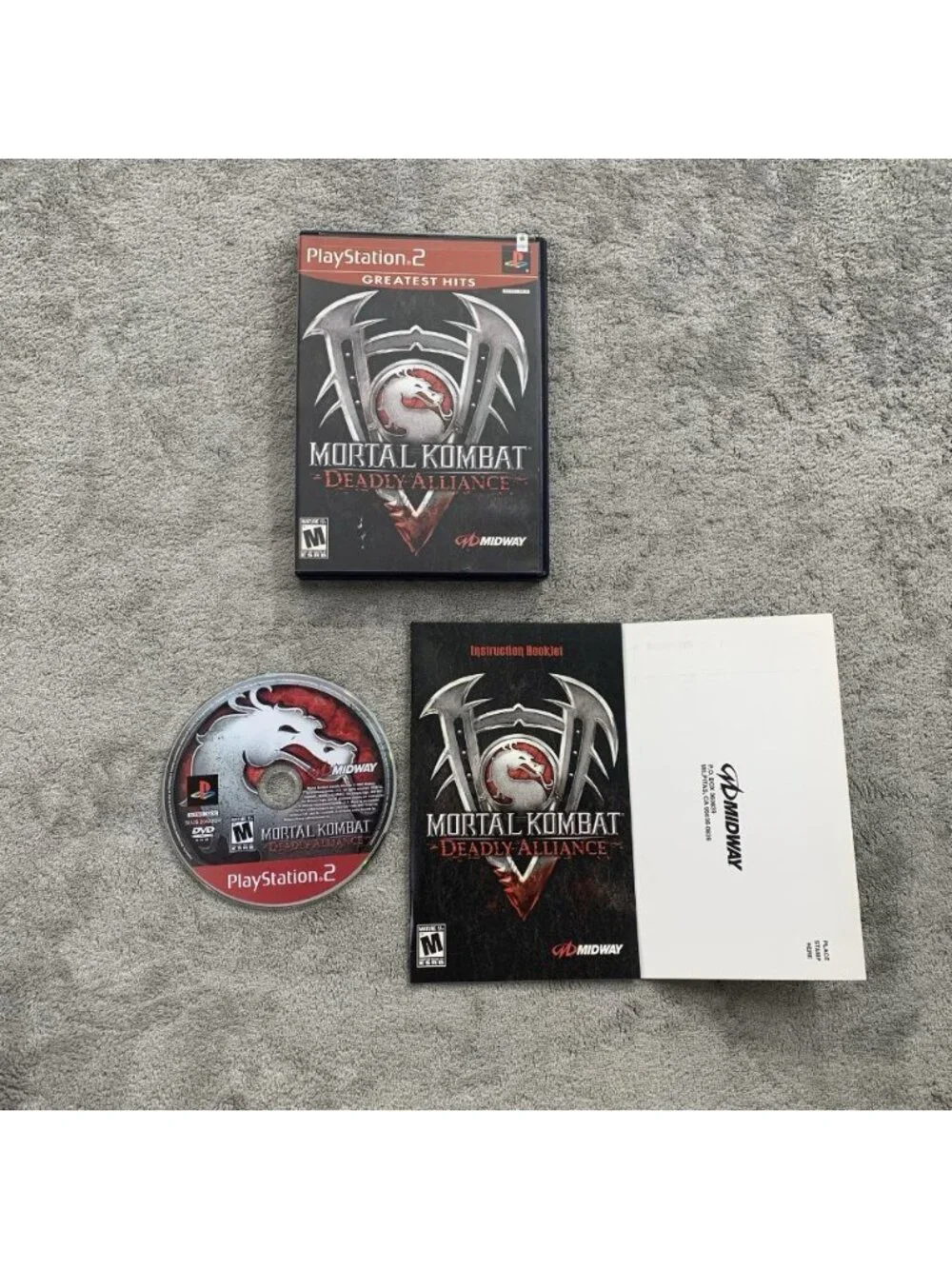 Mortal Kombat Deadly Alliance Sony Playstation 2 Tested CIB PS2 Reg Card
